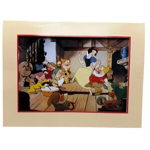 Disney Snow White the Seven Dwarfs Exclusive Commemorative Lithograph 1994 READ
